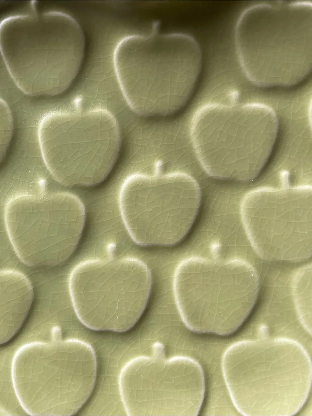 Rare Jonathan Adler Green Apple Shaped Plate 6.5” Archived Ceramic Pottery